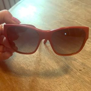 Burberry Sunglasses Orange with Side Detail